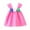 Hot Pink, variant on Hiijoy Toddler Girls Flower Sleeveless Dress Summer Elegant Dress, Sizes 3M-4T