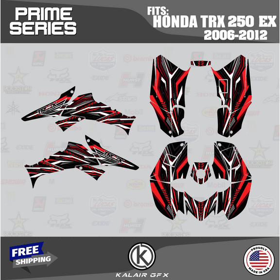 Kalair GFX Graphics Kit for Honda ATV TRX 250EX (2006-2012) Prime Series