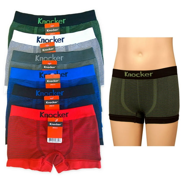 AllTopBargains 3 Knocker Boys Boxer Seamless Briefs Spandex Kids