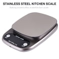 thumbnail image 4 of 1PC 10kg/1g Rechargeable Kitchen Scale Stainless Steel Accuracy LCD Display Digital Scale Measurement Tool (Grey), 4 of 9