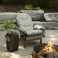 thumbnail image 3 of ARDEN Outdoor Plush Modern Tufted Rocking Chair Cushion, Set of 2, 20 x 18, Water Repellent, Fade Resistant, Cushions for Adirondack and Rocking Chairs 20 x 18, Neutral Aurora Damask, 3 of 8