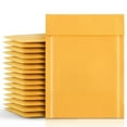 thumbnail image 5 of PSBM Kraft Yellow Bubble Mailers #2 8.5" x 12" 200 Pcs Water Resistant Padded Self Seal Envelope for Shipping, 5 of 7