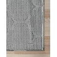thumbnail image 5 of Unique Loom Decatur Collection Area Rug - Trellis (5' x 7' 2" Rectangle Black/Ivory), 5 of 10