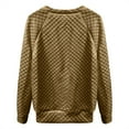 thumbnail image 6 of Yigetop Women Fall Clothes, Womens Sleeve Textured Sweatshirts Casual V Neck Pullover Tops Hoodie Fall Winter Fashion Clothes 2025 Womens Fall Shirts Brown 2XL, 6 of 6