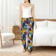 thumbnail image 4 of Fotbe Retro Panther Pantalones de Pijama para Mujer, Pantalones de Dormir, Pantalones Pj con Cordón y Bolsillos-X-Large, 4 of 6