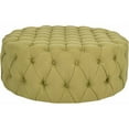 thumbnail image 3 of SAFAVIEH Charlene Modern Glam Solid Tufted Cocktail Ottoman, Sweet Pea Green, 3 of 4