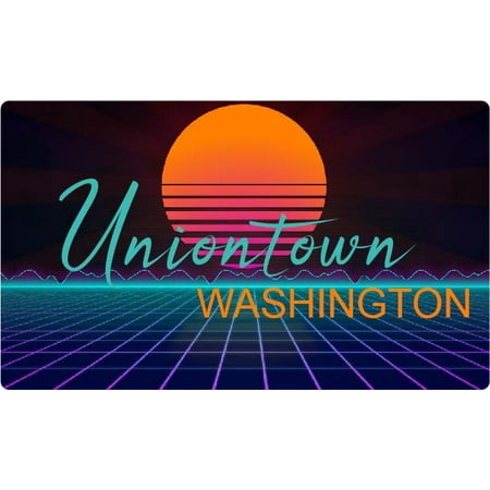

Uniontown Washington 4 X 2.25-Inch Fridge Magnet Retro Neon Design