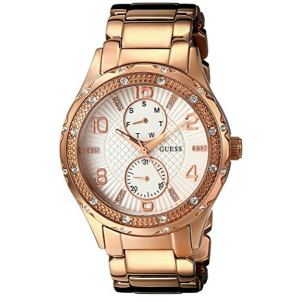 GUESS Women's Quartz Steel Casual Watch, Color:Rose Gold-Toned ( Model: U0442L3) - Walmart.com