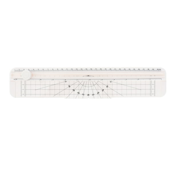 Recortadora de papel A4, portátil, para scrapbooking, guillotina con regla deslizante