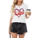 thumbnail image 5 of Camiseta Talovee Baseball Mom para mujer, cuello redondo, color blanco, talla XXL, 5 of 6