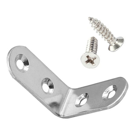 

16pcs L Shaped Shelf 90 Degree Corner Shelf Bracket Stainless Steel Bracket Support