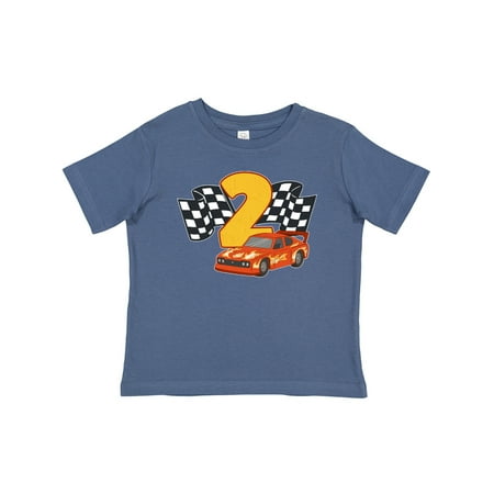 

Inktastic Number Two Race Car Gift Baby Boy or Baby Girl T-Shirt