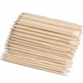 thumbnail image 1 of Professional Manicure Tool Kit, Orange Wood Sticks Cuticle Remover For Beauty Salons, Non-Toxic Double Sided Design For Versatile Nail Care, Lightweight And Portable For Safe And, 1 of 5