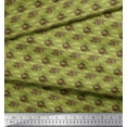 thumbnail image 3 of Soimoi Green Poly Georgette Fabric Bird & Arrow Vintage Decor Fabric Printed Yard 42 Inch Wide, 3 of 3