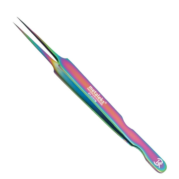 Professional Tweezers for Eyelash Extension Straight Pointed Tip Hand