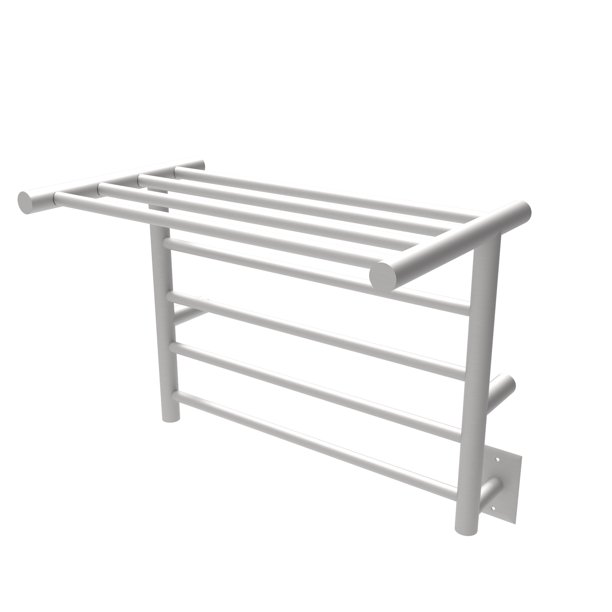 Radiant Shelf 8Bar Towel Warmer in Brushed Stainless