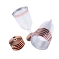 thumbnail image 4 of 24 copas de plástico para champán con dorada, copas de champán de plástico de 7 , vasos desechables , perf Soledad Copas de vino rojo desechables, 4 of 10