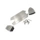 thumbnail image 3 of 2X Armadura de Chasis de Acero Inoxidable, Placa de Deslizamiento Protectora Trasera Delantera para 1/10 Arrma VORTEKS Big Rock RC, Piezas de Mejora de Coche, 3 of 5