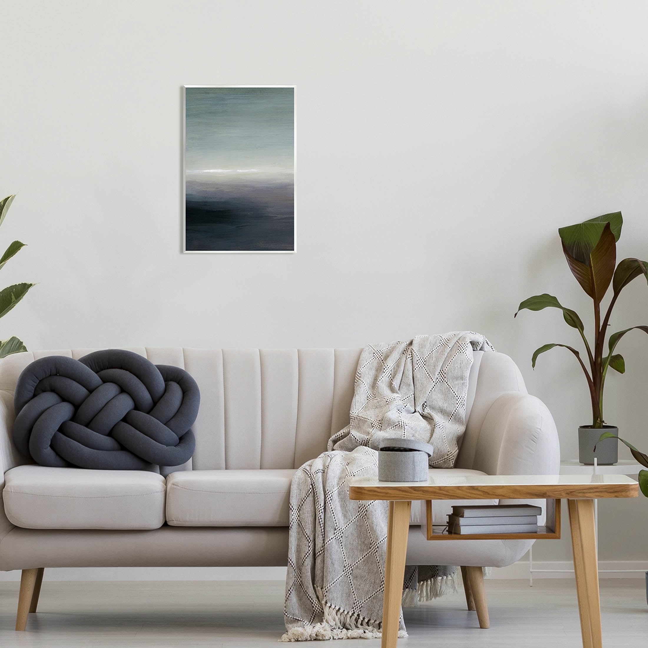 Stupell Industries Dark Abstract Landscape Horizon Painting Unframed Art Print Wall Art, Design by Grace Popp