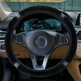 thumbnail image 6 of Fluffy Steering Wheel Cover, Universal 15 Inch Colorful Rhinestones Car Steering Wheel Cover, Sparkly Crystal Diamond Steering Wheel Protector for Women Girls,Black, 6 of 9