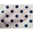 thumbnail image 4 of oneOone Cotton Poplin Navy Blue Fabric Polka Dots Dots Sewing Material Print Fabric By The Yard 42 Inch Wide, 4 of 4