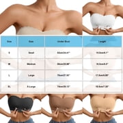 Karight Strapless Bras for Women Front Closure Non-Slip No Underwire Bandeau Bras Comfortable Breathable Tube Top Bralette