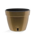 thumbnail image 2 of 🪴 Santino ASTI 9.2 Inch Self Watering Planters GOLD/BLACK (Set of 3) for Indoor Plants - Modern Plastic Pot w/ Water level Indicator for All House Plants, African Violets and Dahlias, 2 of 9