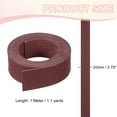 thumbnail image 2 of Uxcell Flat Suede Leather Lace, Faux Leather Strap Leather String Cord DIY Supplies Burgundy, 2 of 7
