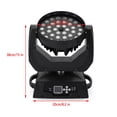thumbnail image 5 of 36 x 10W RGBW 4in1 LED Zoom Moving Head 360W Wash Stage Light DMX 15CH 1-4Pcs, 5 of 9