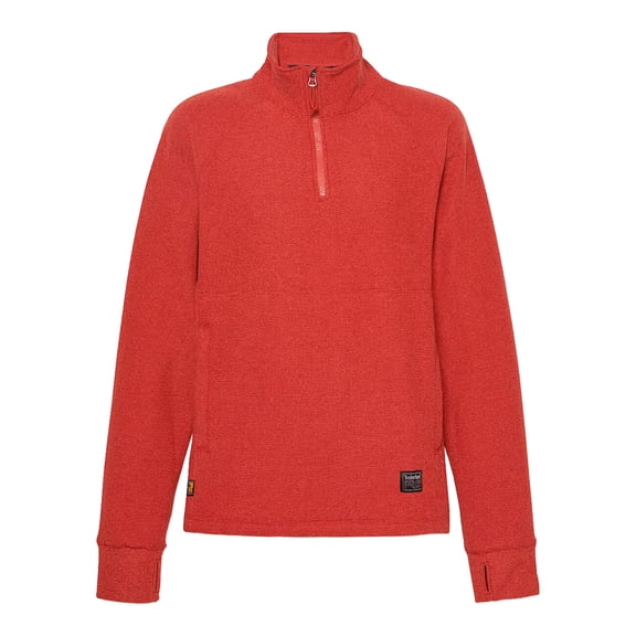 Timberland Pro Men's Irvine 1/4 Xip Waffle Fleece, Cinnabar, Size Large