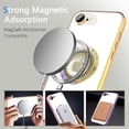 thumbnail image 4 of For iPhone 16e Magnetic Glitter Case Compatible with MagSafe,Full Protection Slim Shockproof Anti-Scratch Case with Camera Lens Protector Logo View Dust-Proof Cover for Women, 4 of 7