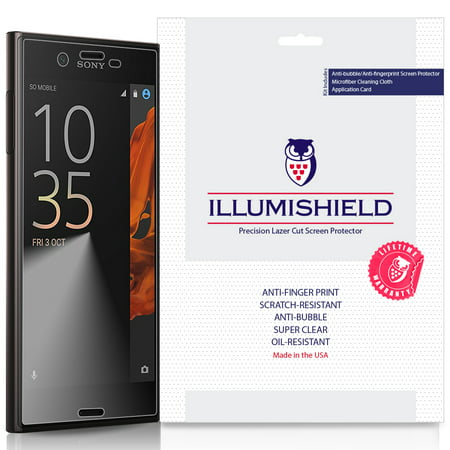 3x iLLumiShield Screen Protector Anti-Bubble for Sony Xperia