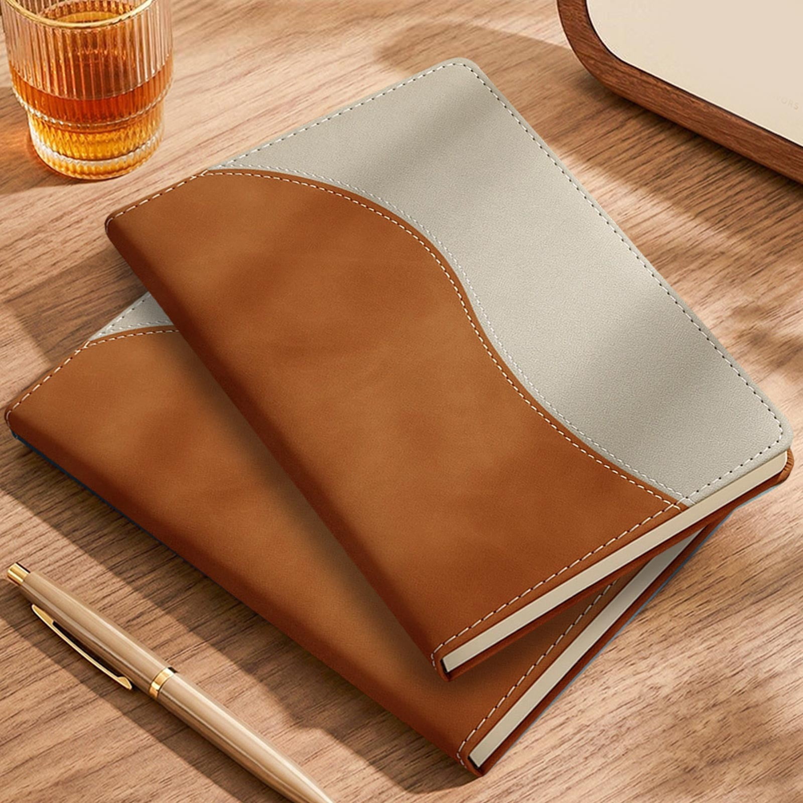 Bxaolu Soft Cover Journal Bulk, Notebooks for Work, Lined Travel Journal for Women Men, Note Taking Notebook Sch**ool Office Supplies Business Writing, 8.35" x 5.79", A5, Brown