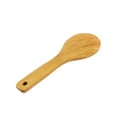 thumbnail image 2 of Kitchen Cooking Wood Color Straight Handle Hole Design Wooden Rice Spoon, 2 of 2