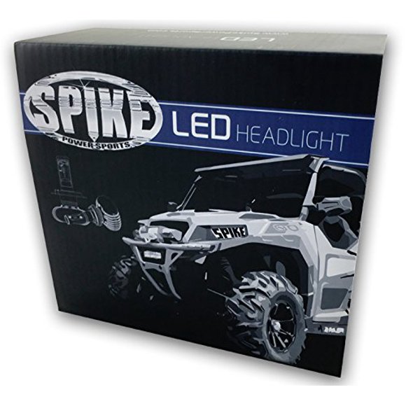 Spike LED Headlight High/Low Bulbs 4000 Lumens For Polaris UTV