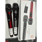 JAUYXIAN Wireless Microphones, Dual Handheld Dynamic Microphones for Karaoke, Professional Microphone for Singing, Speech