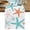 Orange, Teal, White, variant on Table Runners 36 Inches Long Dress Scarves, Beige Starfish Farmhouse Kitchen/Dining Table Decor Table Runner, Short Coffee Tablerunners, Summer Coastal Nautical Ocean Classic 13x36 Inch