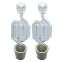 Home Brew Ohio Twin Bubble Airlock and Carboy Bungwith Universal Rubber Stoppers (2 Pack)