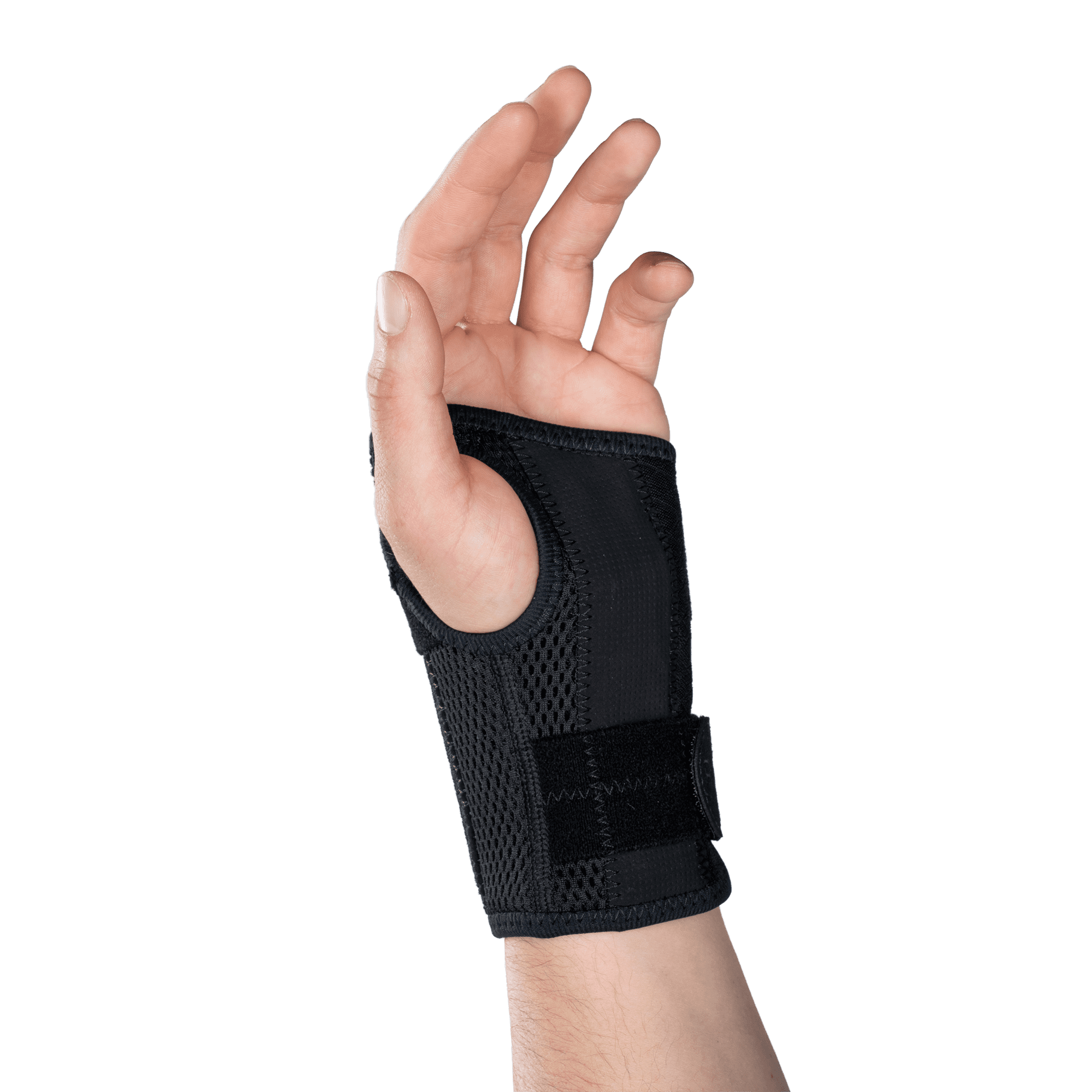 Mueller Sports Medicine Green Fitted Wrist Brace, Left, OSFM, Black
