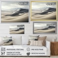 thumbnail image 4 of Designart "Coastal Dunes Coastal Sand art painting II" Landscapes Floater Framed Wall Decor, 4 of 7