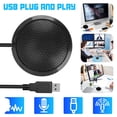thumbnail image 1 of Conference Microphone  Portable USB Computer Mic  360° Omnidirectional Stereo PC Microphone for Computer/Desktop/Laptop/Tablet  Ideal for Conference Meeting Gaming VoIP Calls Skype, 1 of 9