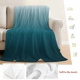 thumbnail image 5 of Blue Ombre Blanket Soft Cozy Warm Throw Blanket for Couch, Plush Fuzzy Flannel Fleece Blankets for Sofa, Contemporary Gradient Abstract Art Bed Blankets Lightweight Gifts for Women, 40"x50", 5 of 9