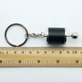 thumbnail image 2 of Auto Part Model Gear Box Keychain Six-speed Manual Transmission Shift Lever Keyring Key Chain Ring Keyrings Keyfob (Black), 2 of 3