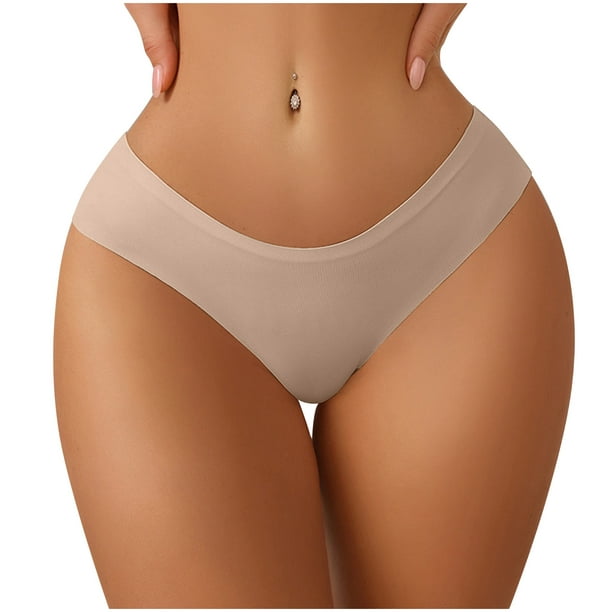 hoksml Panties for Women Women Sexy Breathable Seamless Yoga Silk Sports  Quick-drying Elastic Women's Underwear Briefs Clearance 