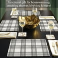 thumbnail image 3 of CounterArt Wired Plaid Premium Boxed Set of Decorative Hardboard Placemats, 3 of 6