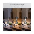 thumbnail image 2 of Bell + Howell 2 Pack Chelsea Small Table Lamp, Touch Lamps for Bedroom, LED Rechargeable Lamp, Cordless Lamp Great for Gifting, Small Lamps for Bedroom, Lamps for Living Room, Home Décor, Silver, 2 of 7