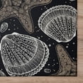 thumbnail image 2 of Addison Rugs Indoor/ Outdoor Surfside Starfish Shells Washable Rug New Midnight - 5' x 7'6", 2 of 5
