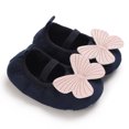 thumbnail image 5 of Yoyauz Baby Girl Mary Jane Shoes Anti Slip Rubber Sole Ballet Slippers Princess Dress Wedding Shoes Newborn Kids Shoes Toddler Shoes（0-12 Month）, 5 of 9