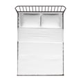 thumbnail image 4 of Weston Home Belisse Metal Platform Bed with Curved Metal Headboard, Queen, Bronze, 4 of 9