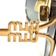 thumbnail image 5 of Miu Miu Sunglasses SMU52Z 7OE-5D1 Gold Aviator Frames with Gray Gradient Lenses, 5 of 6